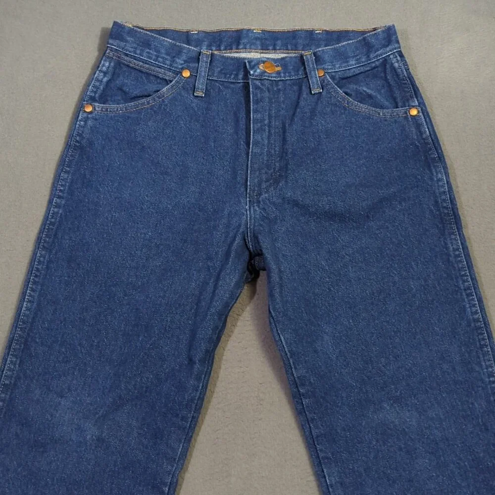 Wrangler Jeans Men's 31x30 Fits 30x29 Blue 13MWZ Cowboy Cut Western Cowboy Rodeo